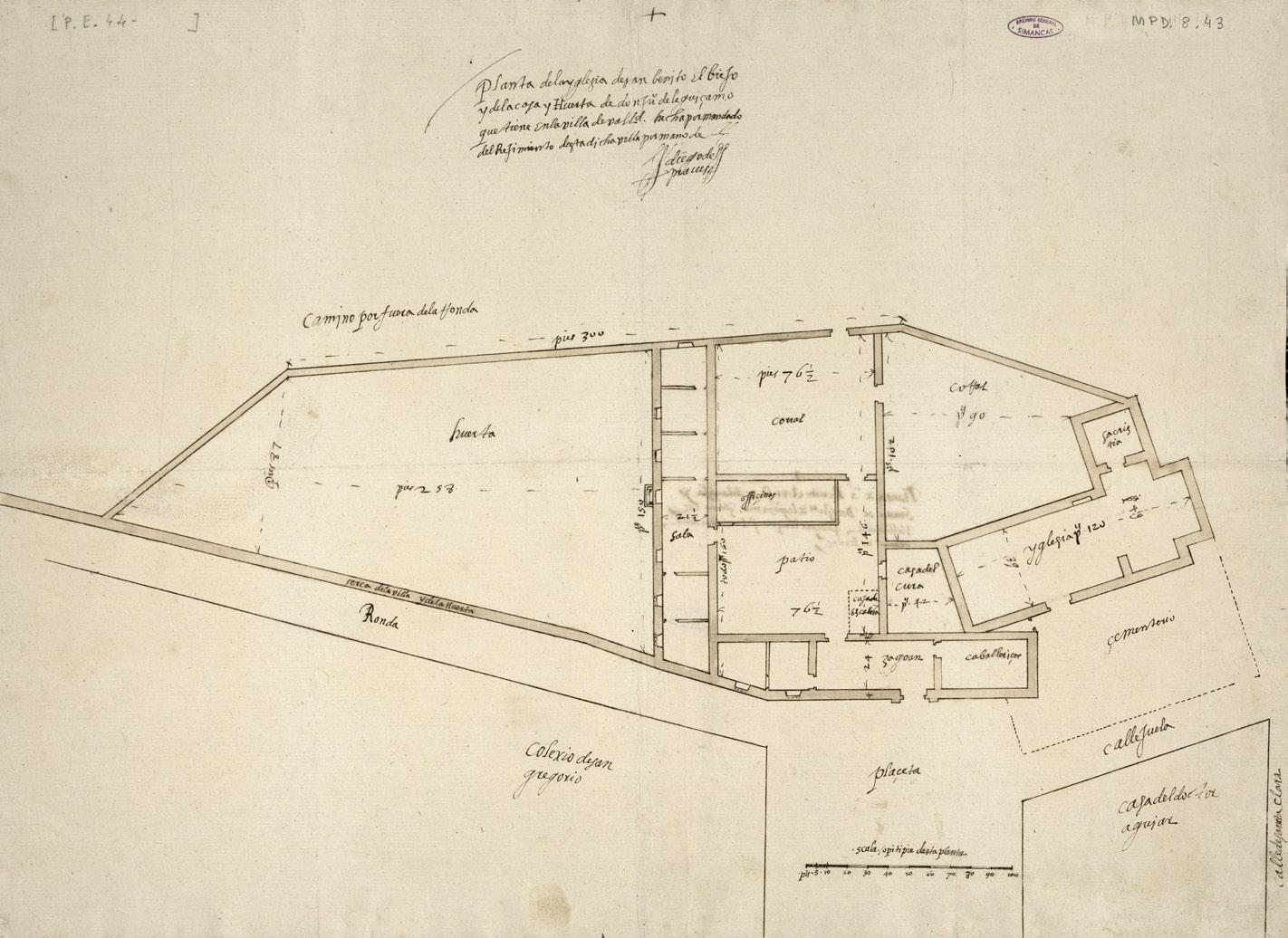 Plano de Diego de Praves 1595